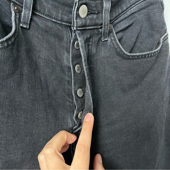 Denim Forum Arlo High Rise Straight Faded Black Denim Size 29 - Picture 9 of 12